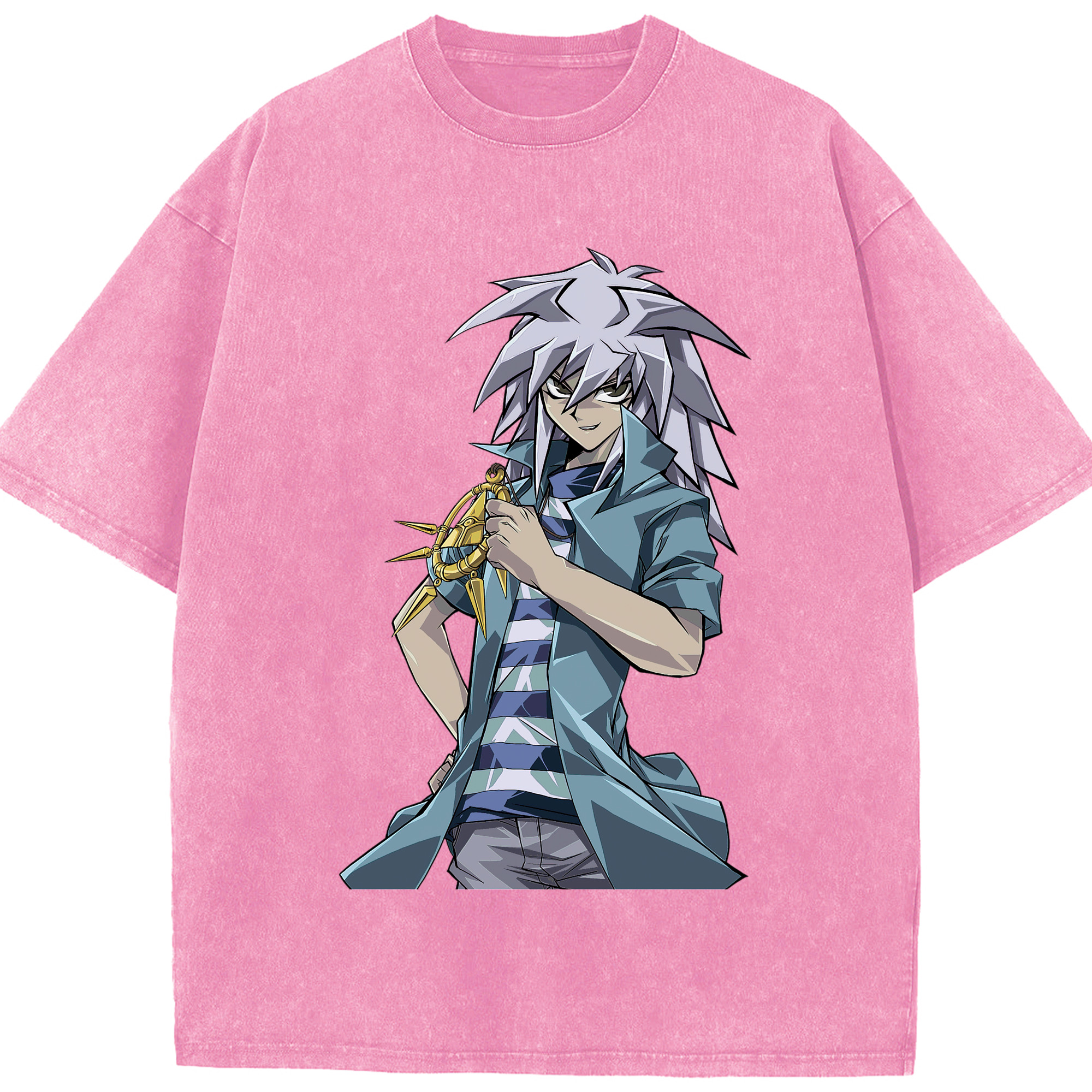 （画像用） 遊☆戯☆王 Yu-Gi-Oh! 綿100% ヴィンテージ風 半袖Tシャツ（フロントプリント）